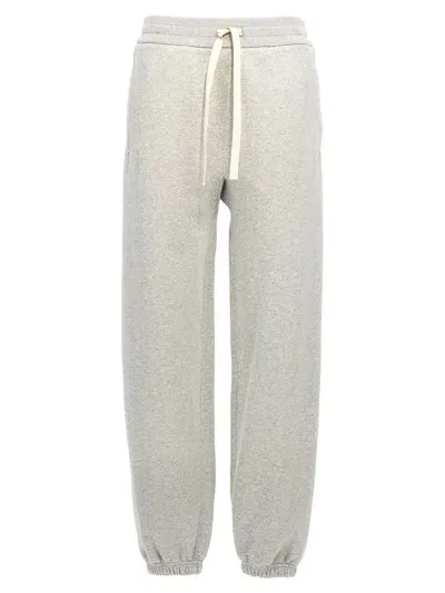 Jil Sander Cotton Jersey Sweatpants In Grau