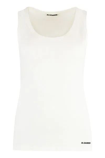 Jil Sander Tank Top In White