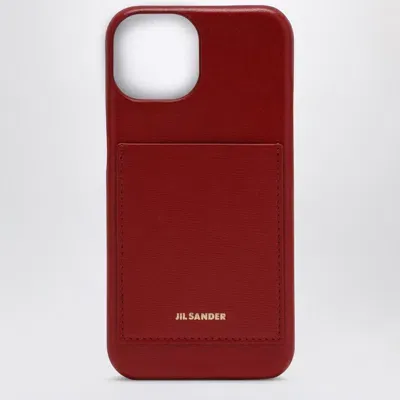 Jil Sander Cranberry Iphone 15 Case In Black