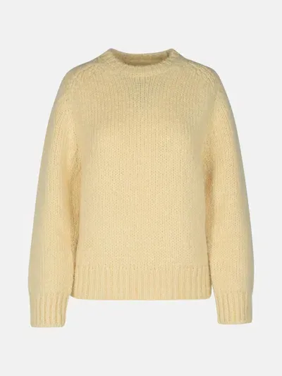 Jil Sander Cream Mohair Blend Sweater