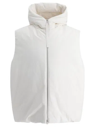 Jil Sander Down Vest In White