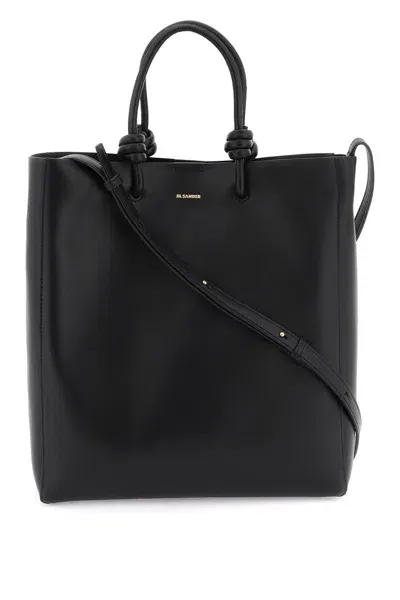 Jil Sander Giro Shoulder Bag In 黑色的