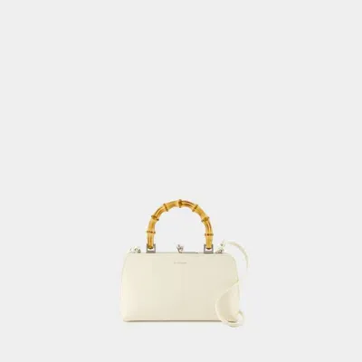 Jil Sander Goji Mini Bamboo Purse -  - Leather - Eggshell In White