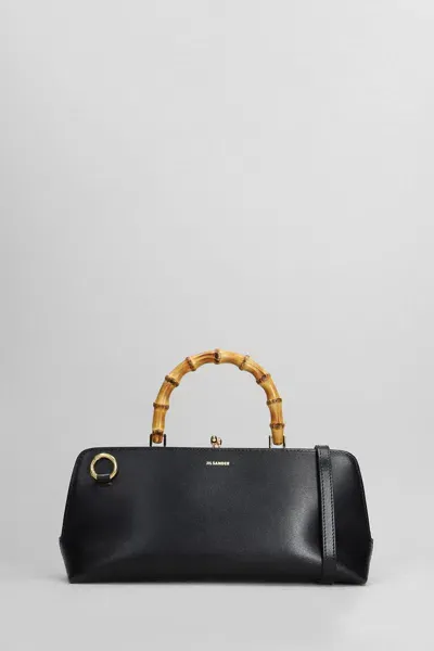 Jil Sander Gojii Bambo Shoulder Bag In Black