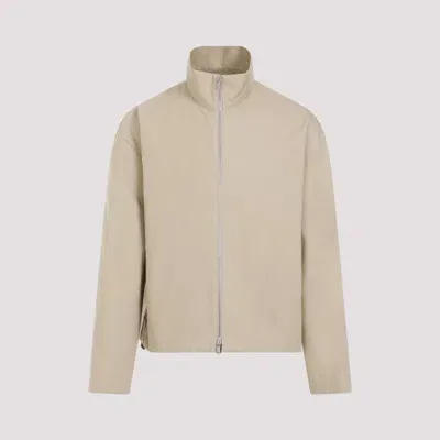 Jil Sander Grey Cotton Jacket In Neutrals