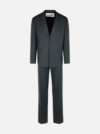 Jil Sander Grey Wool Suit