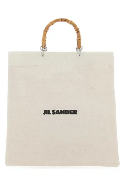 Jil Sander Handbags. In Beige O Tan