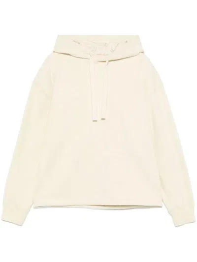 Jil Sander Jersey-texture Hoodie In White