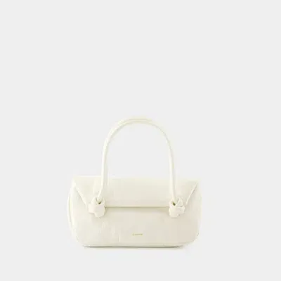 Jil Sander Knot Sm Shoulder Bag In Beige