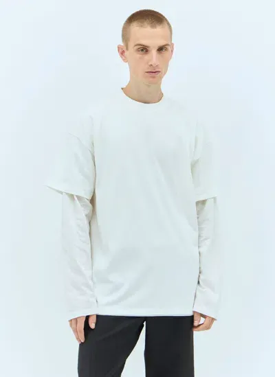 Jil Sander Layered T-shirt In Cream