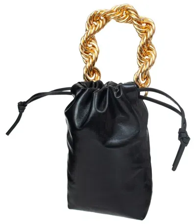 Jil Sander Tote Small Aus Leder In Black