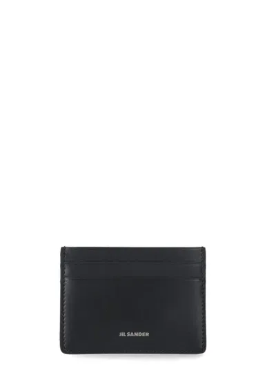 Jil Sander Leather Card Holders In Black