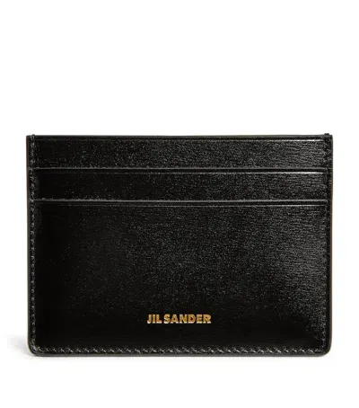 Jil Sander Leather Cardholder In Black