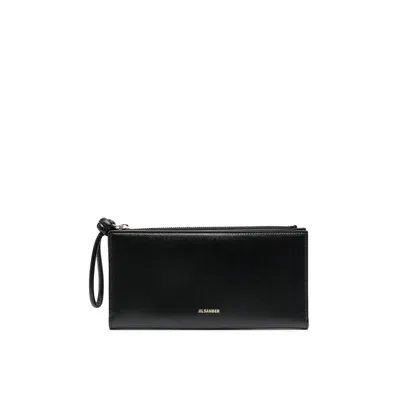 Jil Sander Leather Wallet In Black