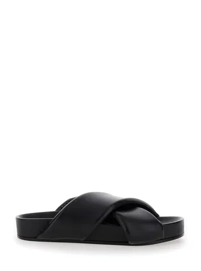 Jil Sander Sandals In Black