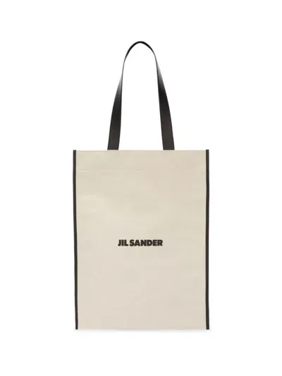 Jil Sander Logo Bag In White