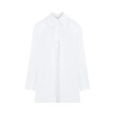 Jil Sander Long Sleeved Oversized Shirt In White