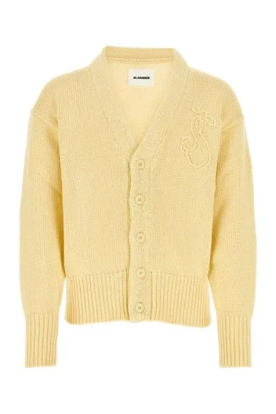 Jil Sander Cardigan-48 Nd  Male In Yellow