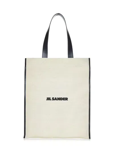 Jil Sander Medium Flat Shopper Shoulder Bag In Multicolor