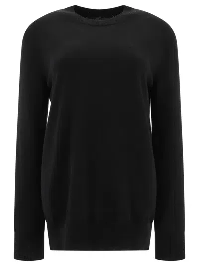 Jil Sander Medium-weight Crewneck Sweater In Black