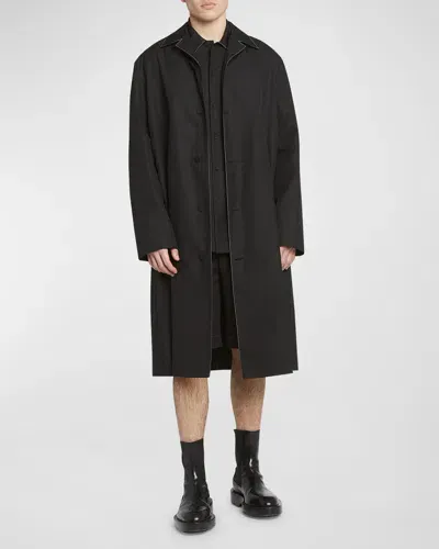 Jil Sander Men's Single-breasted Sport Coat In Black