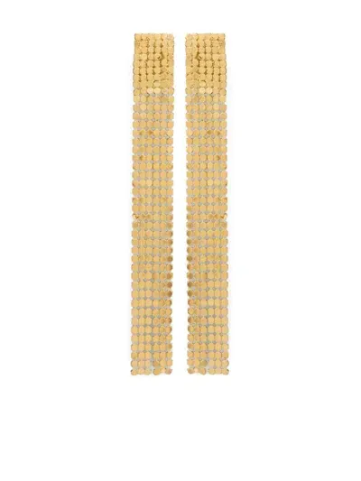 Jil Sander Mesh-design Clip-on Earrings In Gold