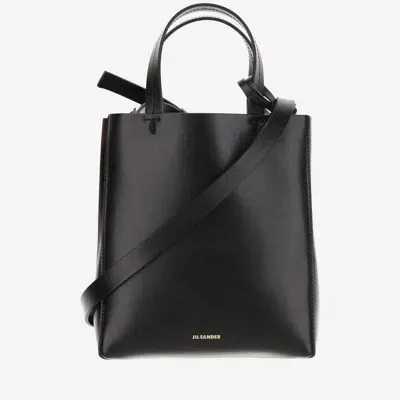 Jil Sander Mini Bond Tote Bag In Black