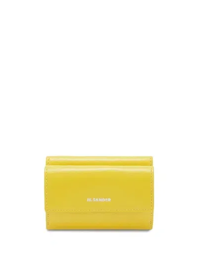 Jil Sander Mini Wallet In Yellow