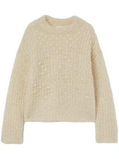 Jil Sander Mock-neck Jumper In White