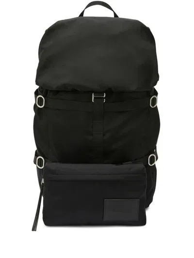 Jil Sander Outdoor Strap-detail Backpack In Black