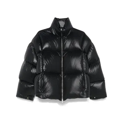 Jil Sander Oversize Down Jacket In Nero