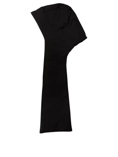 Jil Sander Padded Nylon Scarf In Black