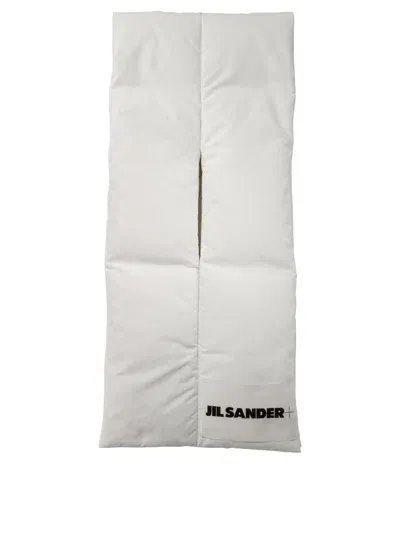 Jil Sander Padded Scarf Scarves In White