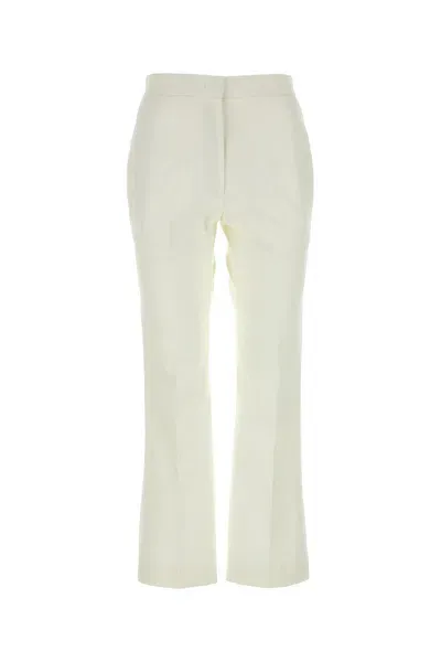 Jil Sander Pleat Flared Trousers In Black