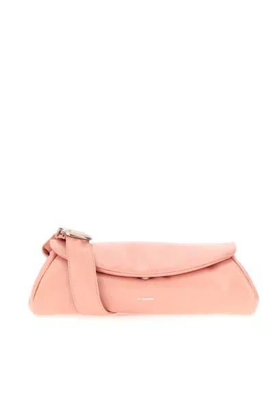 Jil Sander Sac Hobo Cannolo Grande Padded -  - Cuir - Peach Pearl In 639