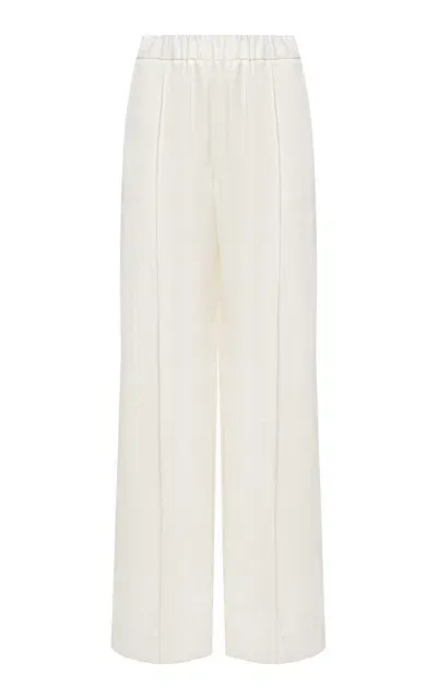 Jil Sander Wide-leg Tailored Trousers In Ivory