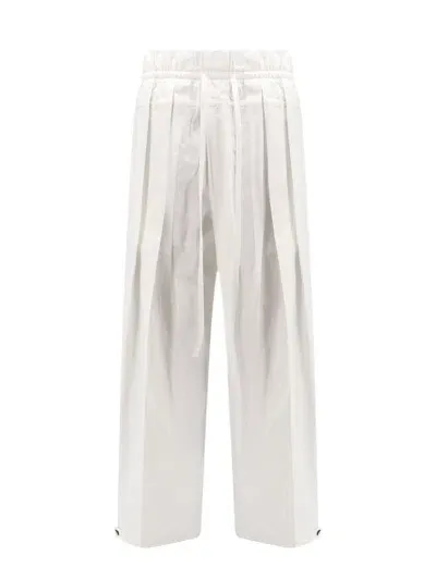 Jil Sander Pleated Wide In White