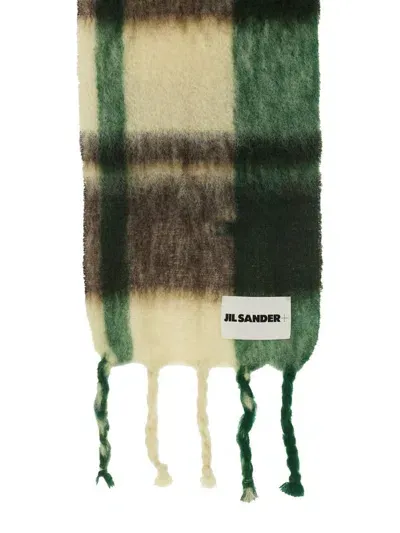 Jil Sander + Printed Scarf In Multi