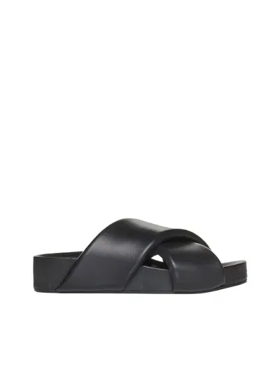 Jil Sander Sandals In Black