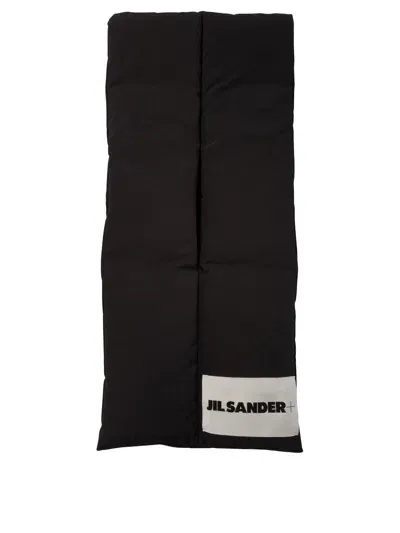 Jil Sander Scarf With Patch Scarves In Black