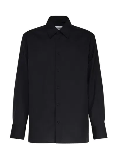 Jil Sander Wool Shirt In Carbon