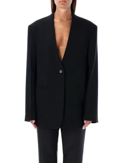 Jil Sander Single-breasted Blazer In Black