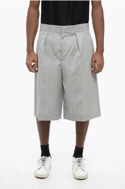 Jil Sander Single-pleated Wool Shorts With Tailored Design