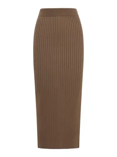 Jil Sander Skirt In Brown