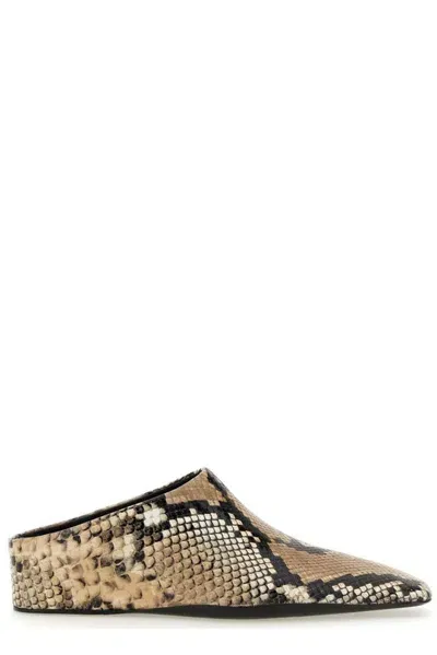 Jil Sander Snakeskin Printed Square In Multi