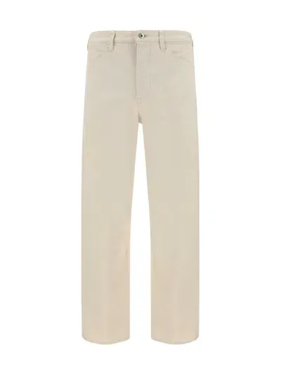 Jil Sander Pantaloni Denim In White