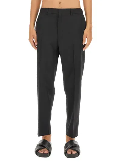 Jil Sander Straight Leg Pants In Nero