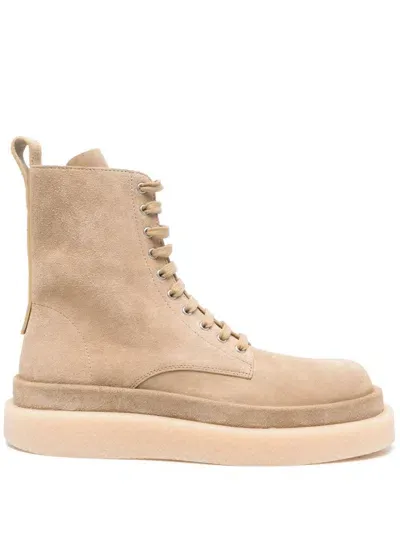 Jil Sander Suede Boots In Neutrals