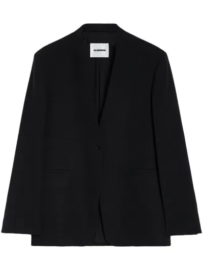 Jil Sander Tailored Blazer In Black