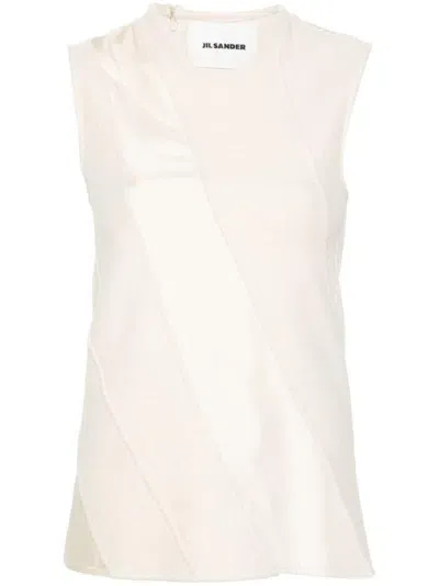 Jil Sander Textured Jersey In Nude